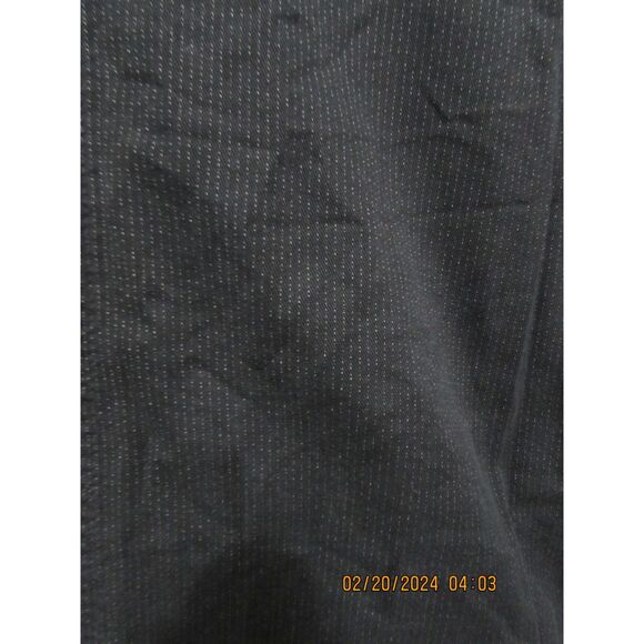 HOLLYWOOD THE JEAN PEOPLE COTTON MAXI SKIRT SIZE 32 (14/15) BLACK W/ PINSTRIPES - Picture 3 of 10